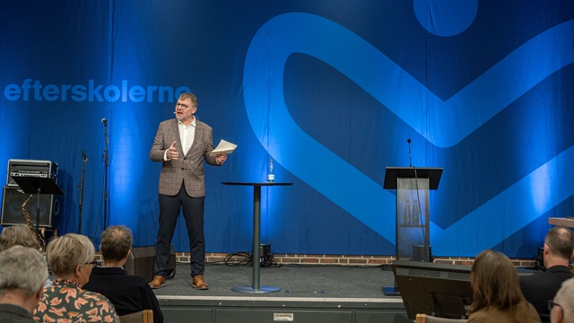 Beretning ved Efterskolernes formand Torben Vind Rasmussen. Foto: Lars Krabbe