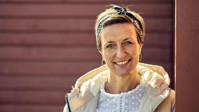 Mette Romer - stafetten. Foto: Rico Feldfoss