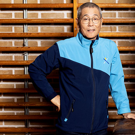 Bøvling Idrætsefterskole - portræt af far og søn. Foto: Tor Birk Trads