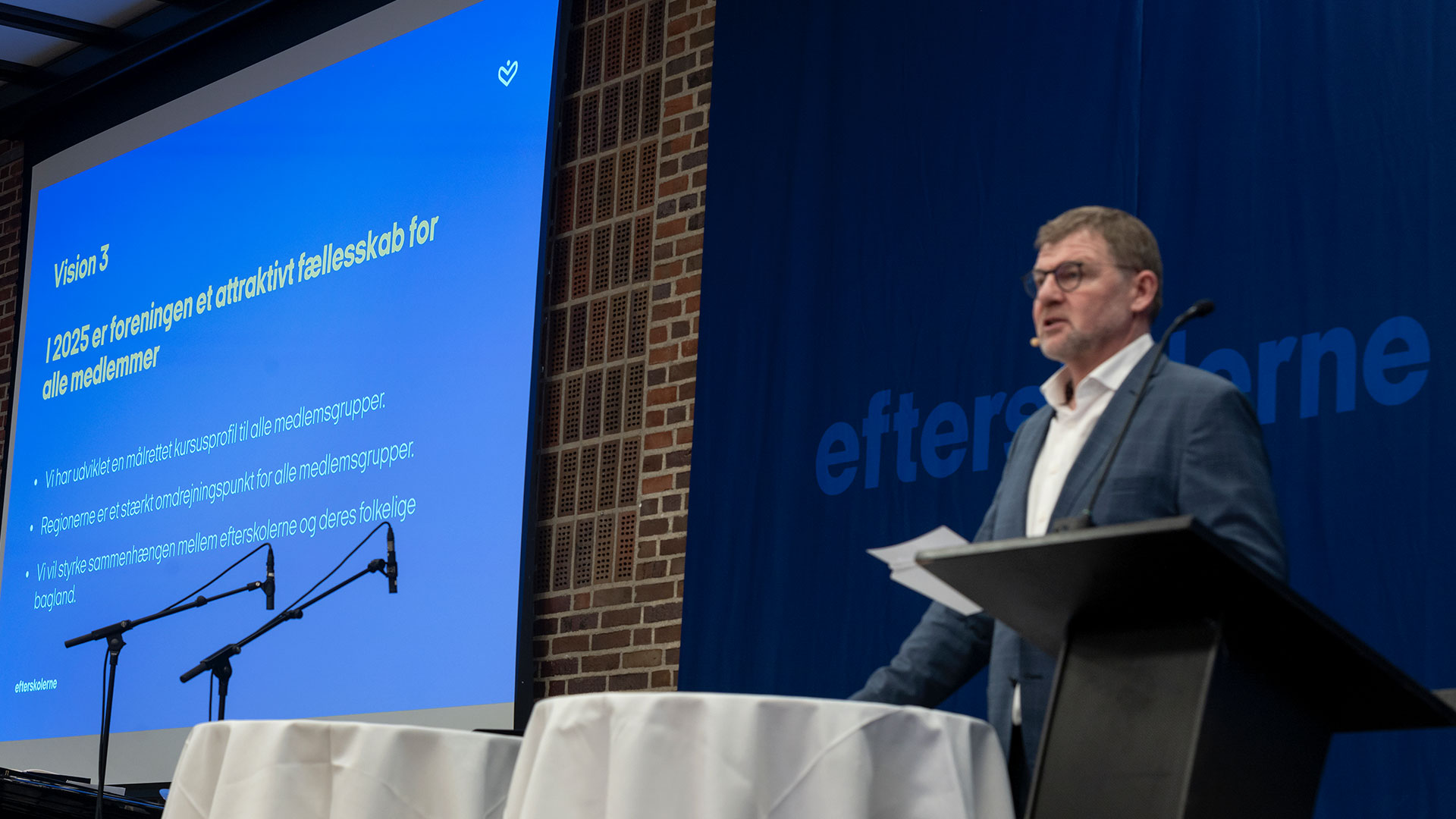 Torben Vind Rasmussen under den mundtlige beretning. Foto: Lars Krabbe