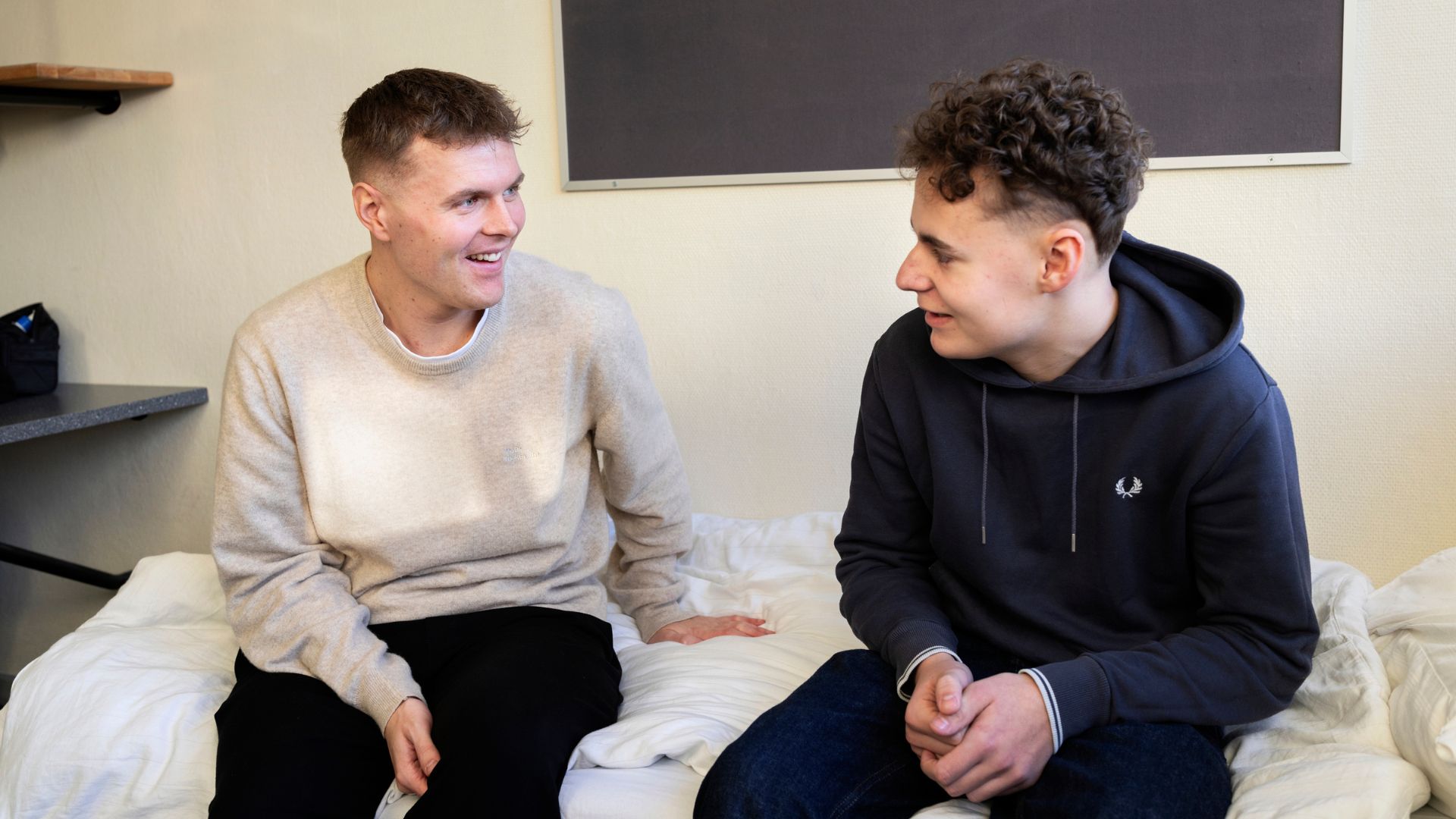 Lærer Sebastian Sunddal Mikkelsen på Nørbæk Efterskole. Foto: Tor Birk Trads